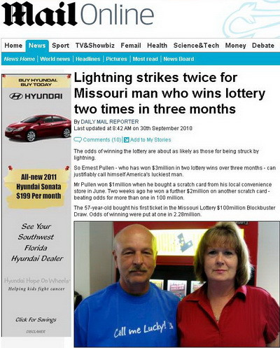 A castigat 3 mil de dolari la loto, dupa ce a visat numerele norocoase