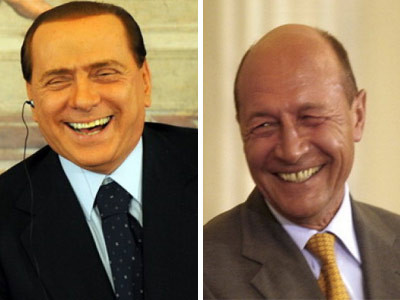 Traian Basescu si Silvio Berlusconi