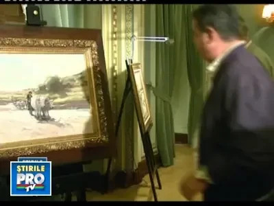 Pictura "Car cu boi" a lui Grigorescu, scoasa la licitatie