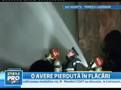A pierdut in flacari marfa de un milion de euro pentru ca nu era asigurat