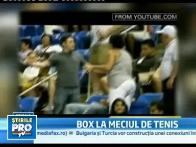 Meci de tenis cu ploaie de pumni in Statele Unite