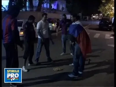 Razboi intre suporterii romani si cei italieni dupa meciul Steaua-Napoli!