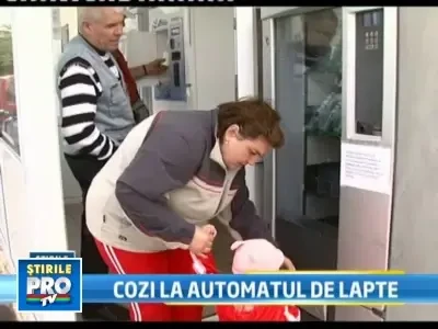 Unde este laptele de tara din copilarie? Acum cu fise, il iei de la dozator