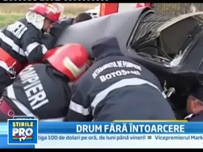 Doi morti si trei raniti intr-un accident grav aproape de Botosani