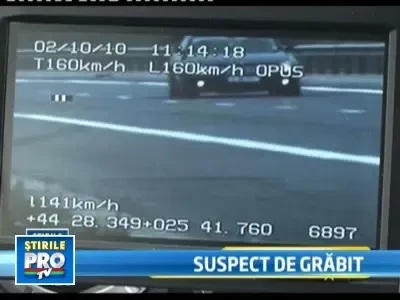 In goana mare! Cu 160 km/h pe autostrada intr-o masina furata din Italia!