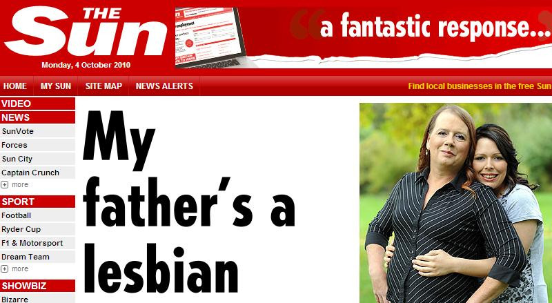 Tatal meu este "lesbiana"! S-a facut femeie!