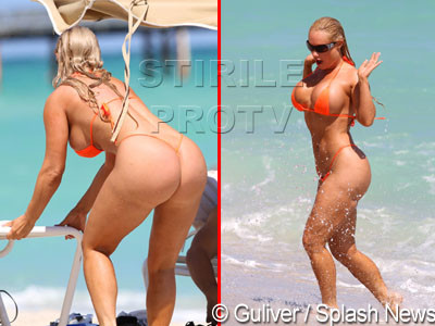 Coco Pitzipoanca si-a scos posteriorul la bronzat