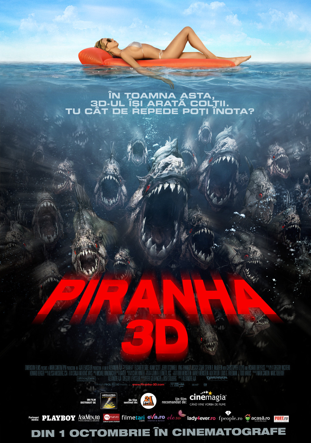 Piranha 3D, lider al box office-ului din Romania