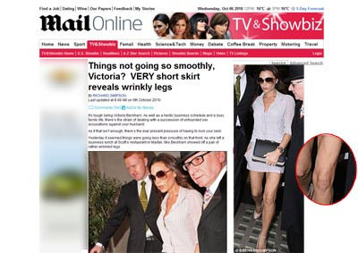 I s-au zbarcit picioarele! Kilogramele o parasesc iar pe Victoria Beckham