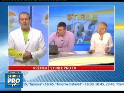 Prognoza meteo pentru urmatoarele trei zile