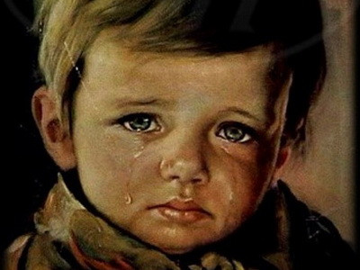 Blestemul "Baietelului in lacrimi" - tabloul care nu arde niciodata!