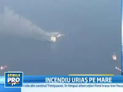 Alerta in Marea Baltica, dupa ce un feribot lung de 200 de metri a luat foc