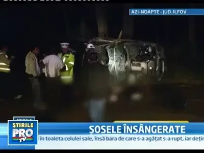 Noapte blestemata pe soselele din Ilfov! 2 oameni morti in accidente grave