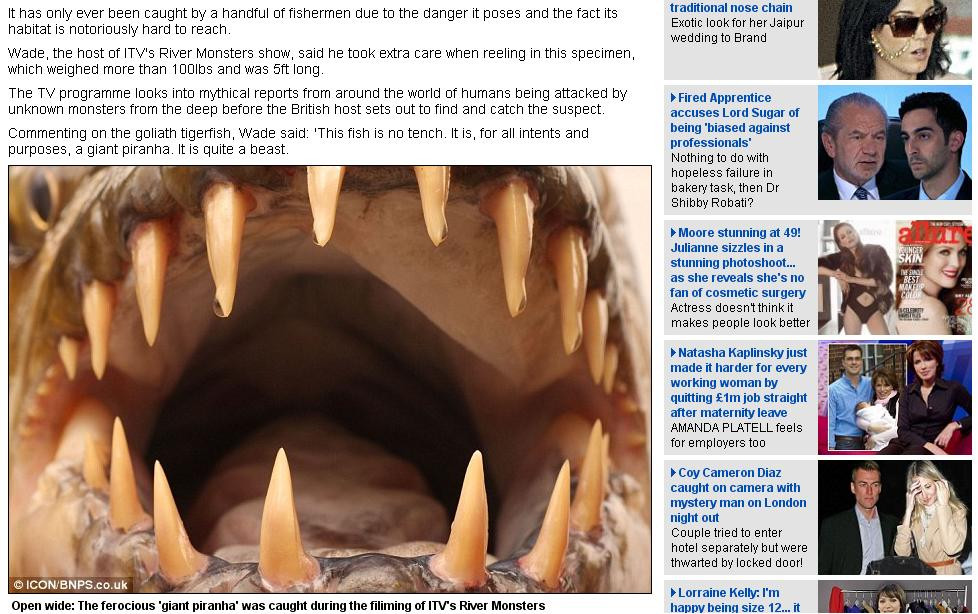 Monstrul din raul Congo. Se ia la tranta cu crocodilii si musca din oameni