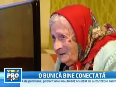La 102 ani,vorbeste pe Skype cu 5 nepoti,13 stranepoti si 8 stra-stranepoti