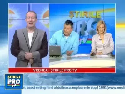 Prognoza meteo pentru urmatoarele trei zile