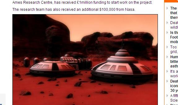 Revista presei: Uite cum arata "cartierul" permanent al oamenilor pe Marte!