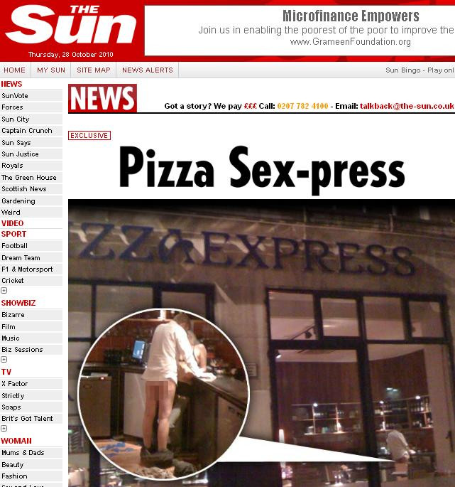 Protagonistii partidei de amor din pizzerie, la un pas de-a fi concediati