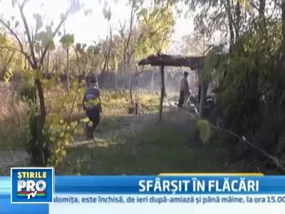 Un batran din Vaslui a sfarsit in chinuri: a ars de viu