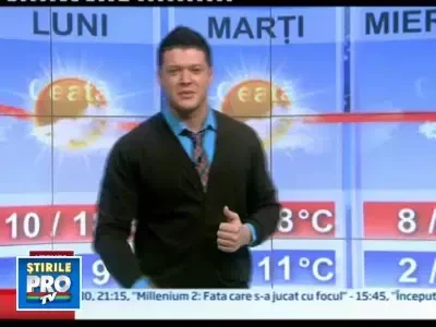 Prognoza meteo pentru urmatoarele zile