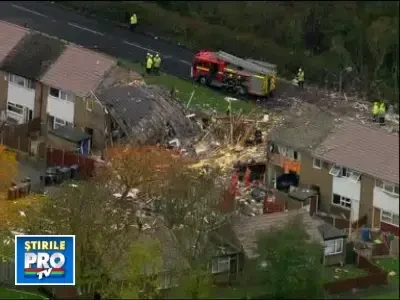 Explozie teribila in Anglia! 11 persoane ranite, 4 case distruse