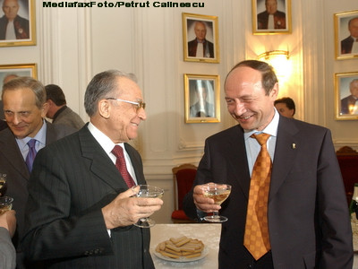 Traian Basescu si Ion Iliescu