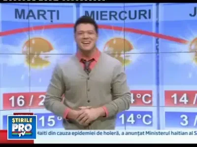 Prognoza meteo pentru urmatoarele trei zile