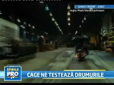 Nicolas Cage, scene de actiune pe centura ocolitoare a Sibiului