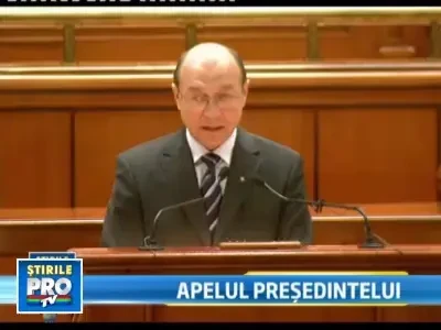 Basescu cere parlamentarilor sa faca pace, pentru a nu pierde acordul FMI