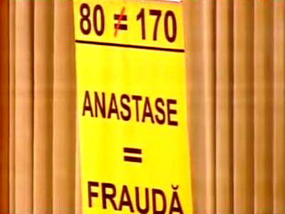 Afis in Camera Deputatilor