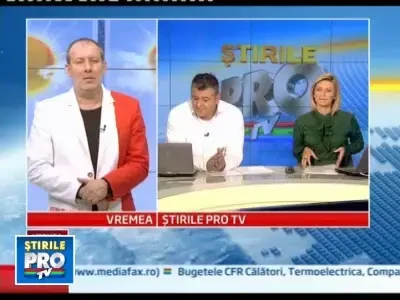 Prognoza meteo pentru urmatoarele trei zile
