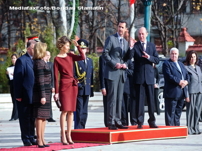 Un oficial sirian a lesinat inaintea intalnirii Basescu - Al-Assad