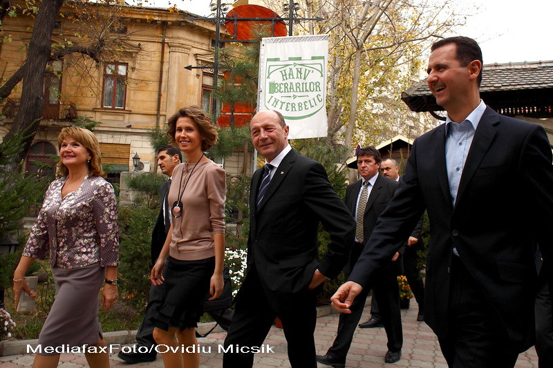 Pranz prezidential! Afla ce au mancat presedintii Siriei si Romaniei