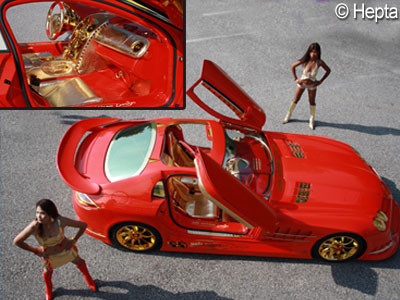 Masina de 5 milioane de dolari, placata cu aur si rubine!