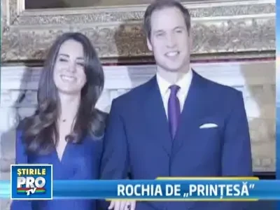 Alegere grea.Ce rochie va purta Kate Middleton la nunta cu Printul William?