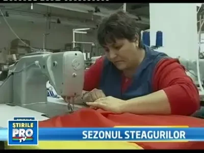 Vine 1 Decembrie! Confectionam mii de drapele cu materiale din strainatate