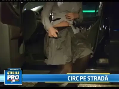 Bucuresti:circ in strada!A innebunit cand a vazut ca vor sa-i ridice masina