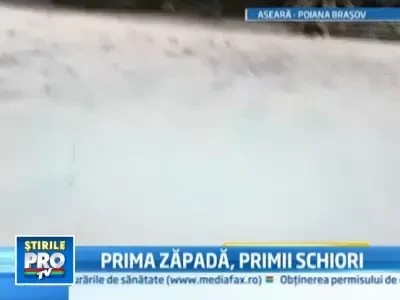 A cazut prima zapada la munte! Monitorii de schi au testat deja partiile