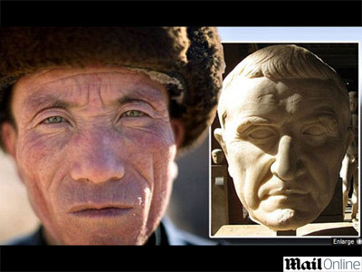 Chinezi cu ochii verzi si parul blond, descendenti ai unei legiuni romane