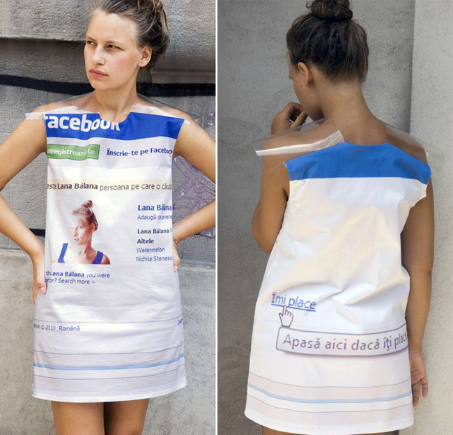 Spune DA modei romanesti! O rochie imprimata cu profilul tau de Facebook?
