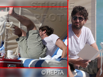 Gerard Butler, singur si neingrijit pe o plaja din Miami