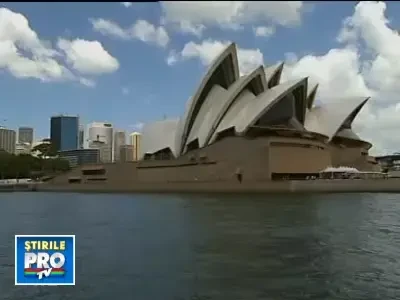 Russell Crowe si Oprah Winfrey, impreuna pe un yacht in portul din Sydney