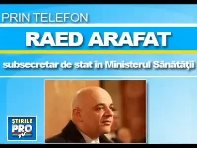 Raed Arafat: Una din persoanele ranite la Bacau, in stare grava