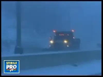 America sub zapada. Traficul rutier si aerian se desfasoara cu dificultate