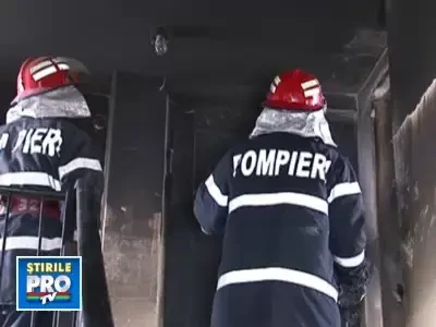 Spirite incinse la Targu Mures! Se cearta pe o uscatorie care a luat foc!