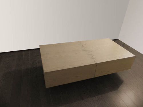 Cum bei cafeaua pe masuta care se "rupe" in doua! FOTO