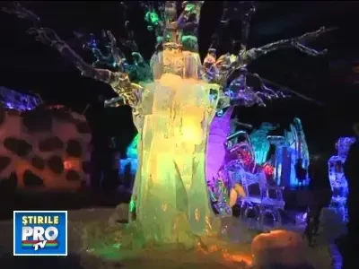 Cele mai frumoase sculpturi in gheata, expuse in Germania