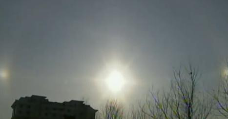 Pe cerul Chinei au aparut trei sori! Vezi cum a fost posibil