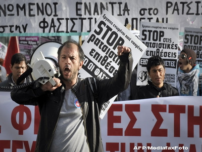 Confruntari violente in Atena, din cauza unei manifestatii a imigrantilor