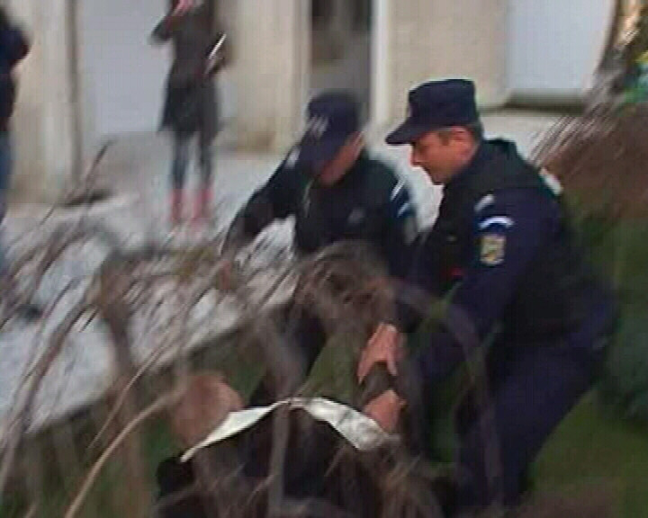 Fosti militari versus jandarmi. Un pensionar a fost amendat. Video